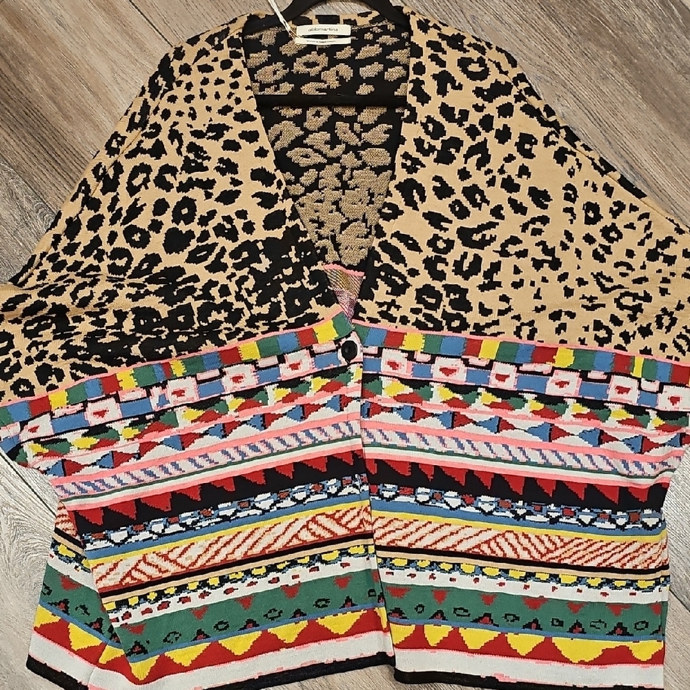 Multicolor, Patterned, Cardigan, Cozy, Relax, Office, Party, Travel, Work, Wine
